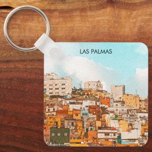 Las Palmas Gran Canaria City View Key Ring