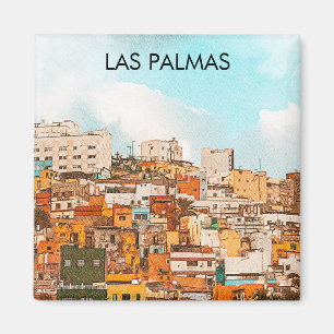 Las Palmas Gran Canaria City View Magnet