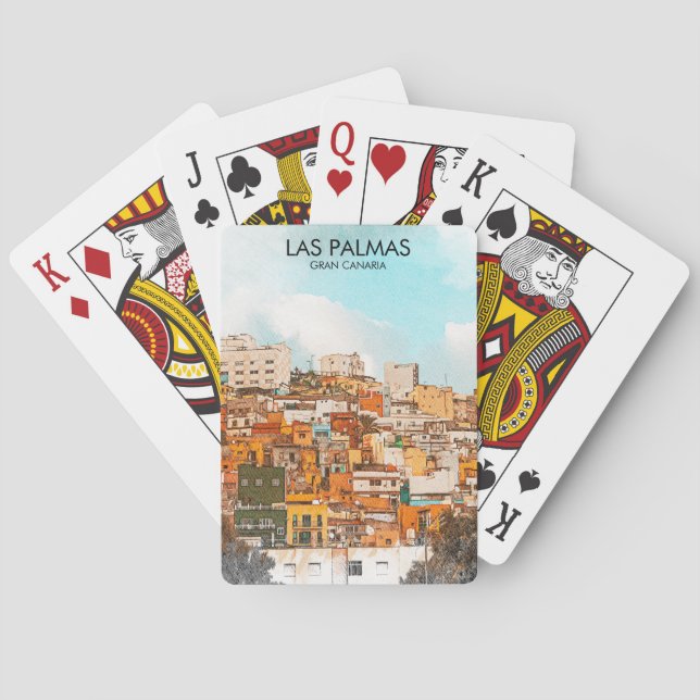 Las Palmas Gran Canaria City View Playing Cards (Back)
