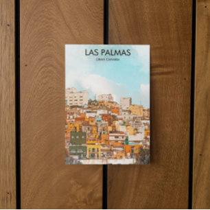 Las Palmas Gran Canaria City View Postcard