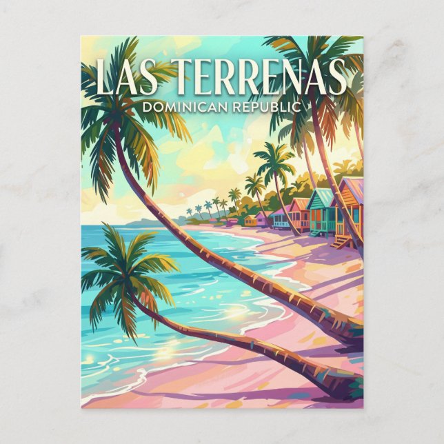 Las Terrenas Dominican Republic Postcard (Front)
