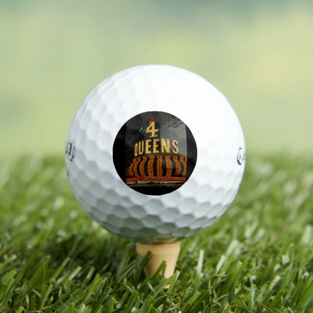 Las Vega 4 Queens Golf Balls (Insitu Tee)