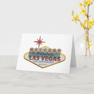 Las Vegas 25th Anniversary Card