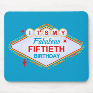 Las Vegas 50th Birthday Mouse Pad