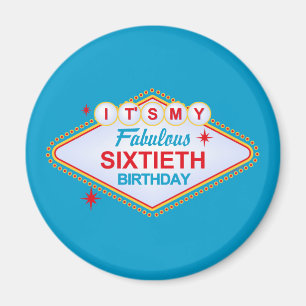 Las Vegas 60th Birthday Magnet