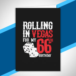 Las Vegas 66th Birthday Party - Rolling in Vegas Card