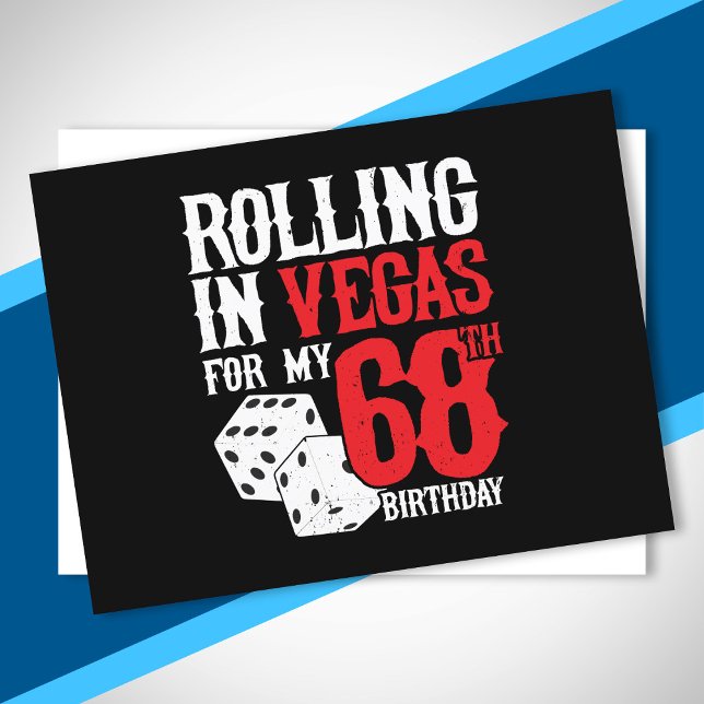 Las Vegas 68th Birthday Party - Rolling in Vegas Postcard (Creator Uploaded)
