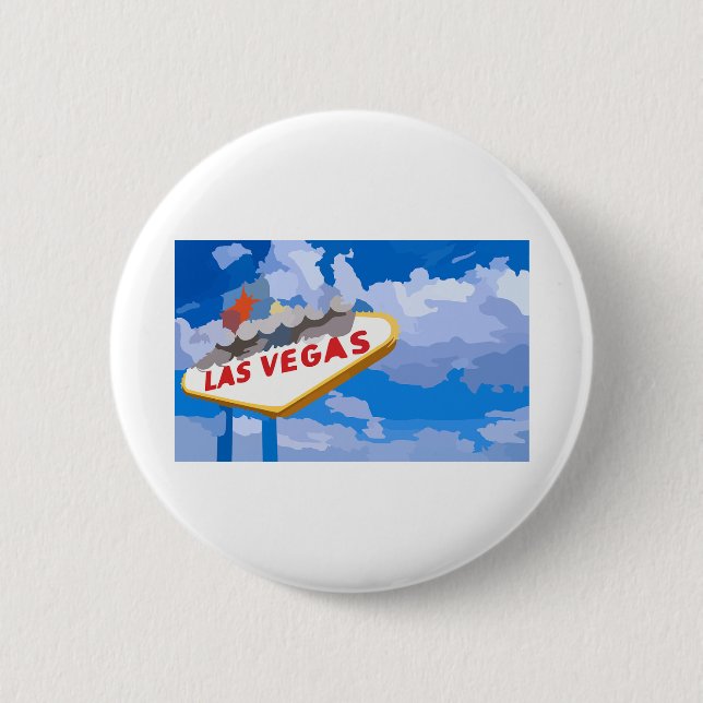 Las-Vegas 6 Cm Round Badge (Front)