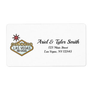 Las Vegas Address Return Label Weddings