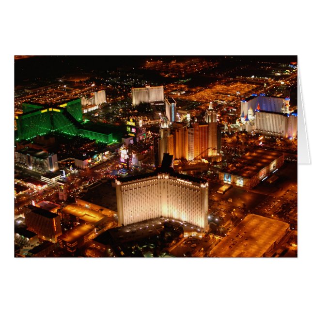 Las Vegas aerial view from a blimp (Front Horizontal)