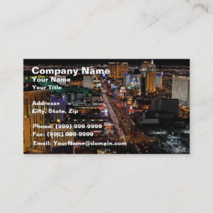 Las Vegas at Night Business Card