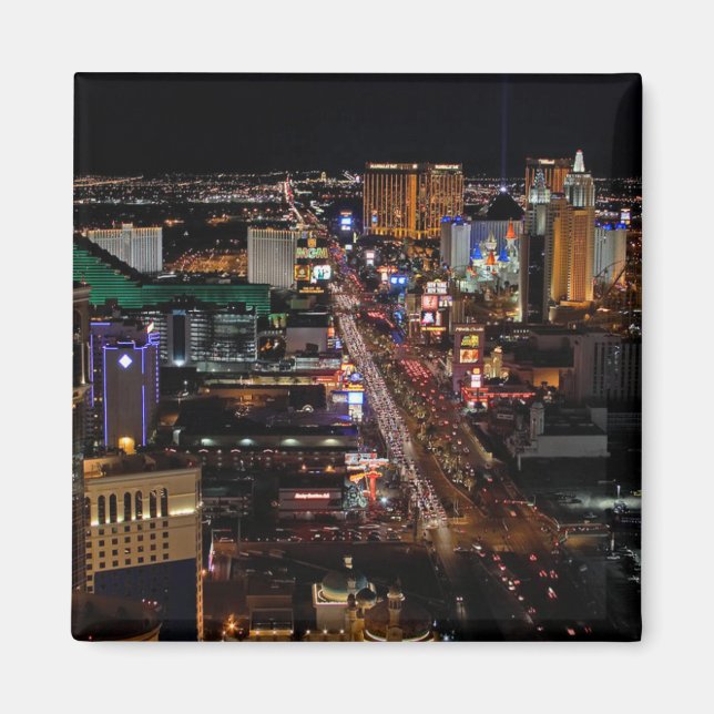 Las Vegas at Night Magnet (Front)