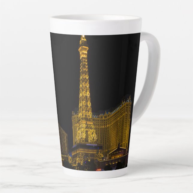 Las Vegas at night  Skyline Latte Mug (Right Angle)