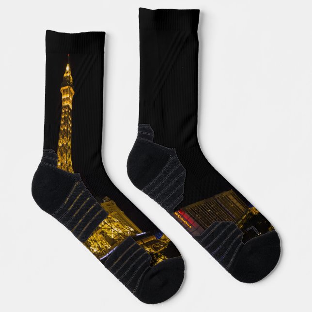 Las Vegas at night Skyline Socks (Right)