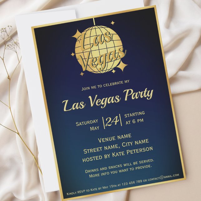 Las Vegas bachelor party event Invitation (Creator Uploaded)