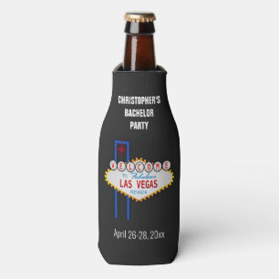 Las Vegas Bachelor Party Trip Favour Bottle Cooler