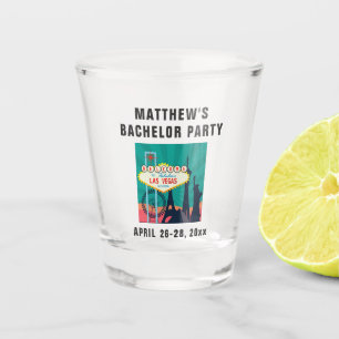 Las Vegas Bachelor Party Trip Favour Shot Glass