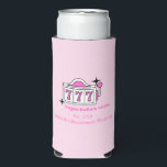 Las Vegas bachelorette can coolers<br><div class="desc">These Vegas themed can coolers feature a retro font and personalised customisable details. This Las Vegas themed can cooler will be a great addition to your bridesmaid gift bags. Change the colours, year and bride's name to make it your own. Shop the matching Vegas accessories in our Las Vegas bachelorette...</div>