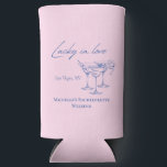 Las Vegas bachelorette can coolers<br><div class="desc">These Vegas themed can coolers feature a modern font and personalised customisable details. This Las Vegas themed can cooler will be a great addition to your bridesmaid gift bags. Change the colours, year and bride's name to make it your own. Shop the matching Vegas accessories in our Las Vegas bachelorette...</div>