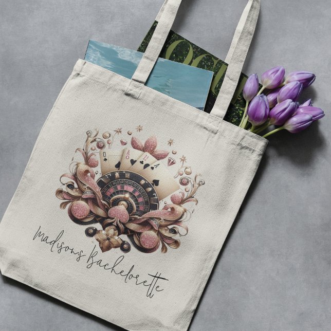 Las Vegas Bachelorette Custom Casino & Photo Tote Bag (Creator Uploaded)