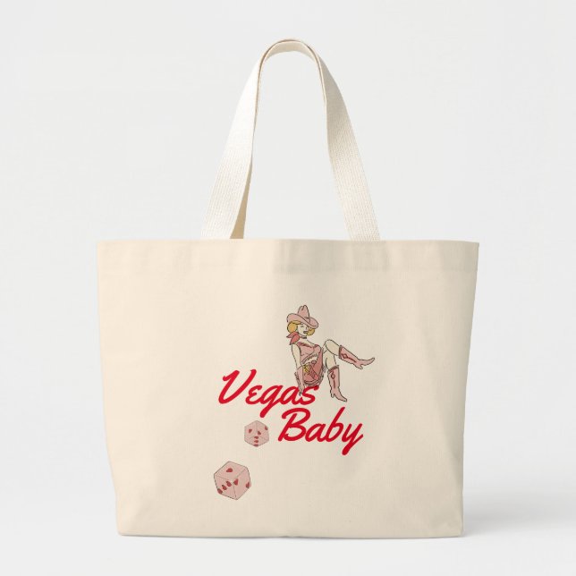 Las Vegas Bachelorette Large Tote Bag (Front)