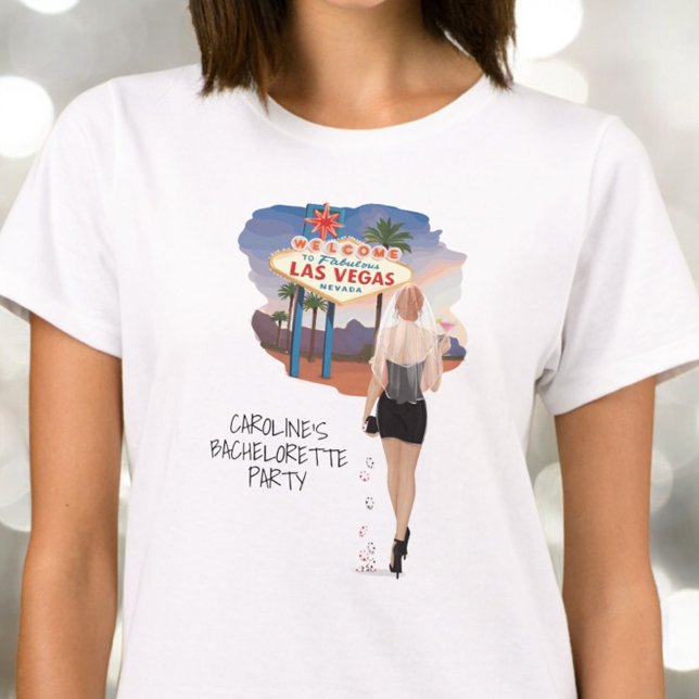 Las Vegas Bachelorette Red Hair Bride  T-Shirt (Creator Uploaded)