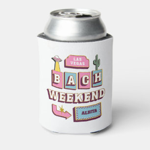 las vegas bachelorette weekend cactus retro can cooler