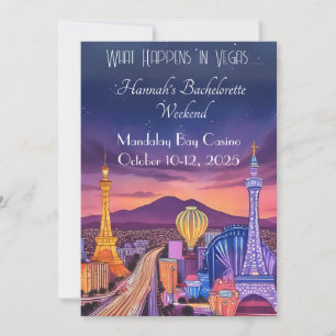 Las Vegas Bachelorette Weekend Invitation