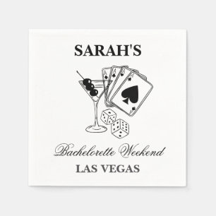 Las Vegas Bachelorette Weekend Party  Napkin