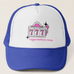 Las Vegas Bachelorette Weekend Party Trucker Hat<br><div class="desc">Vegas Bachelorette themed trucker hat you can easily customise for your bachelorette weekend. Retro themed custom hats are a great gift for your bridesmaid and will make the cutest instagram photo. Change the colours or add your names to make it your own!</div>