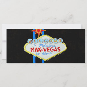 Las  Vegas Bar Mitzvah personalised invite