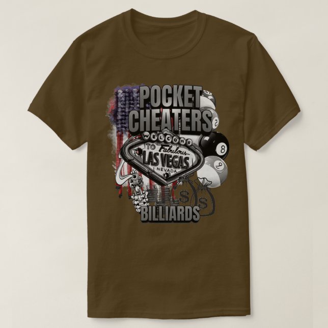LAS VEGAS BILLIARD T-Shirt (Design Front)