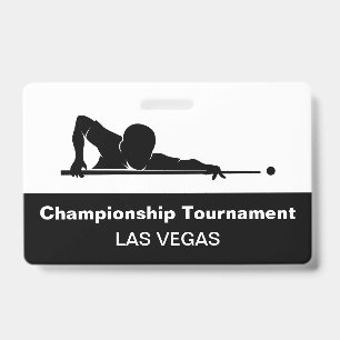 Las Vegas Billiards Budget Event Badges ID Badge
