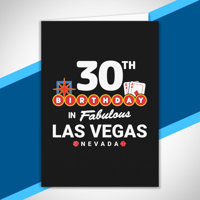 Las Vegas Birthday Party - 30th Birthday In Vegas Card (Creator Uploaded)