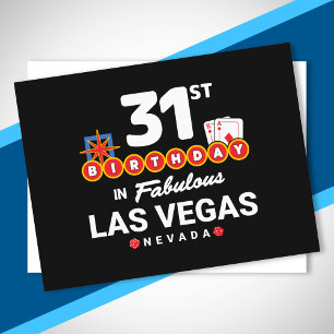 Las Vegas Birthday Party - 31st Birthday In Vegas Postcard