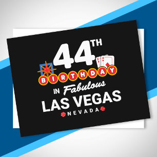Las Vegas Birthday Party - 44th Birthday In Vegas Postcard