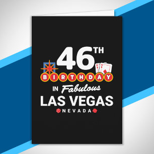 Las Vegas Birthday Party - 46th Birthday In Vegas Card