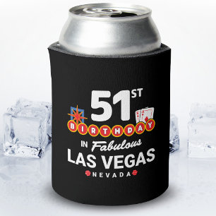 Las Vegas Birthday Party - 51st Birthday In Vegas Can Cooler