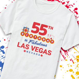 Las Vegas Birthday Party - 55th Birthday In Vegas T-Shirt