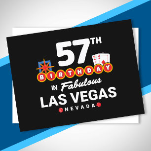 Las Vegas Birthday Party - 57th Birthday In Vegas Postcard