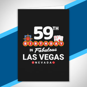 Las Vegas Birthday Party - 59th Birthday In Vegas Card