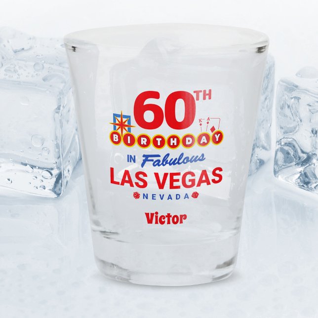 Las Vegas Birthday Party - 60th Birthday Shot Glass (Creator Uploaded)