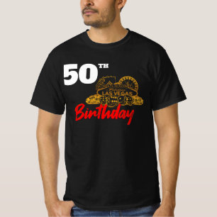 Las Vegas Birthday Party Custom T-Shirt
