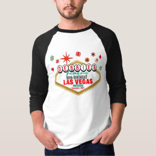 Las Vegas Birthday Party Customisable Matching T-S T-Shirt
