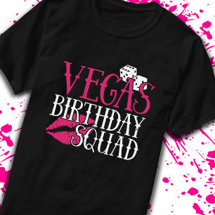 Las Vegas Birthday Party Group Gift Vegas Squad T-Shirt