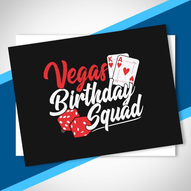 Las Vegas Birthday Party - Matching Vegas Birthday Postcard (Creator Uploaded)