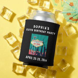Las Vegas Birthday Party Trip Favour Can Cooler