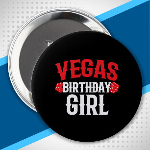 Las Vegas Birthday Party Vegas Birthday Girls Trip 10 Cm Round Badge