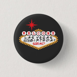 Las Vegas Birthday Squad Custom 3 Cm Round Badge