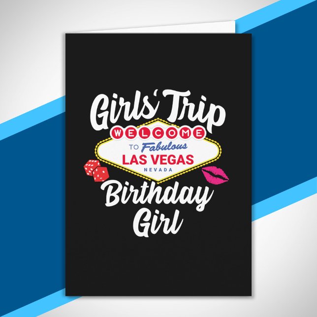 Las Vegas Birthday - Vegas Girls Trip for Birthday Card (Creator Uploaded)